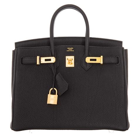 hermes birkin 25cm black togo bag gold hardware|hermes birkin 25 black crocodile.